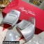 Roger Vivier Heel 7cm Cube Strass Heel Mules Leather Silver 2022