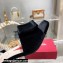 Roger Vivier Heel 7cm Cube Strass Heel Mules Velvet Black 2022