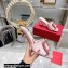 Roger Vivier Heel 7cm Cube Strass Heel Mules Velvet Pink 2022