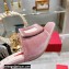 Roger Vivier Heel 7cm Cube Strass Heel Mules Velvet Pink 2022