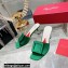 Roger Vivier Heel 7cm Cube Strass Heel Mules Satin Green 2022