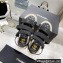 Chanel Logo Beach Sandals Black Spring 2022