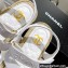 Chanel Logo Beach Sandals White Spring 2022