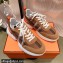 Hermes Calfskin And Hand-braided Canvas Drift Sneakers Brown 2022
