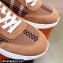 Hermes Calfskin And Hand-braided Canvas Drift Sneakers Brown 2022