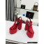 Versace Heel 15.5cm Platform 6cm La Medusa Sandals Red 2022