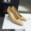 Dior Heel 7cm Supple Calfskin Attract Pumps Beige 2022