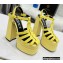Versace Heel 15.5cm Platform 6cm La Medusa Sandals Yellow 2022