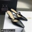 Dior Heel 7cm Calfskin Mules Black 2022
