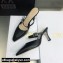 Dior Heel 7cm Calfskin Mules Black 2022