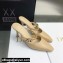 Dior Heel 7cm Calfskin Mules Beige 2022