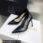 Dior Heel 9.5cm Brushed Calfskin Essence Pumps Black 2022