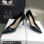 Dior Heel 9.5cm Brushed Calfskin Essence Pumps Black 2022