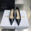 Dior Heel 6.5cm Brushed Calfskin Essence Pumps Black 2022