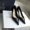 Dior Heel 6.5cm Brushed Calfskin Essence Pumps Black 2022