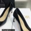 Dior Heel 6.5cm Brushed Calfskin Essence Pumps Black 2022