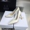 Dior Heel 9.5cm Brushed Calfskin Essence Pumps White 2022