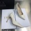 Dior Heel 9.5cm Brushed Calfskin Essence Pumps White 2022
