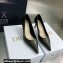 Dior Heel 6.5cm Brushed Calfskin Essence Pumps Dark Green 2022