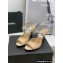 Chanel Heel 8cm Pearls and Stars Sandals Beige Spring 2022