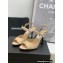 Chanel Heel 8cm Pearls and Stars Sandals Beige Spring 2022