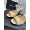 Chanel Heel 8cm Pearls and Stars Sandals Beige Spring 2022