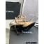 Chanel Heel 8cm Pearls and Stars Sandals Beige Spring 2022