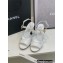 Chanel Heel 8cm Pearls and Stars Sandals White Spring 2022