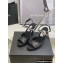 Chanel Heel 8cm Pearls and Stars Sandals Black Spring 2022