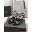 Chanel Heel 8cm Pearls and Stars Sandals Black Spring 2022