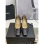 Chanel Heel 8cm Vintage Logo Pumps Black Spring 2022