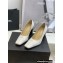Chanel Heel 8cm Vintage Logo Pumps White Spring 2022