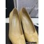 Chanel Heel 8cm Vintage Logo Pumps Beige Spring 2022