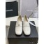 Chanel Heel CC Logo Loafers White 2022