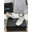 Chanel Heel CC Logo Loafers White 2022