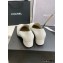 Chanel Heel CC Logo Loafers White 2022