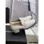 Chanel Heel CC Logo Loafers White 2022