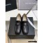 Chanel Heel CC Logo Loafers Black 2022