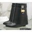 Givenchy Heel 9.5cm Shark Lock Ankle Boots in Leather Black 2022