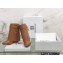 Givenchy Heel 9.5cm Shark Lock Ankle Boots in Leather Brown 2022