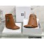 Givenchy Heel 9.5cm Shark Lock Ankle Boots in Leather Brown 2022