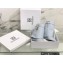 Givenchy Heel 9.5cm Shark Lock Ankle Boots in Leather Light Gray 2022