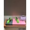 Versace Heel 15.5cm Platform 6cm Intrico Loafers Green 2022