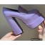 Versace Heel 15.5cm Platform 6cm Intrico Loafers Lilac 2022