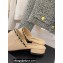 Chanel Heel 2cm Chain Mules Beige Spring 2022