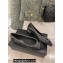 Chanel Heel 2cm Chain Ballerinas Black Spring 2022
