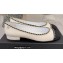 Chanel Heel 2cm Chain Ballerinas White Spring 2022
