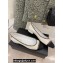 Chanel Heel 2cm Chain Ballerinas White Spring 2022