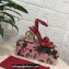 Dolce & Gabbana Heel 10.5cm Leather Sandals Red with DG Pop Heel 2021