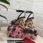 Dolce & Gabbana Heel 10.5cm Leather Sandals Black with DG Pop Heel 2021